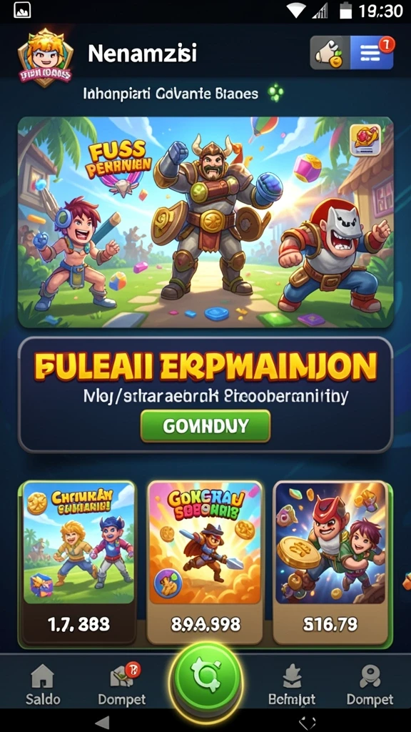 Tampilan awal aplikasi 531SLOT yang menarik.