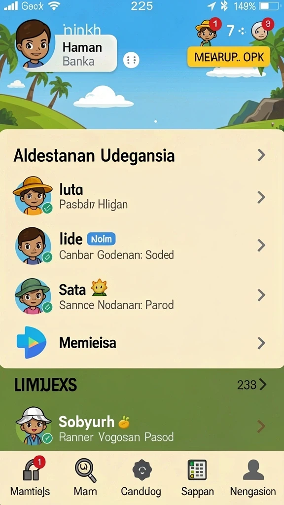 Fitur permainan yang beragam dan menyenangkan.