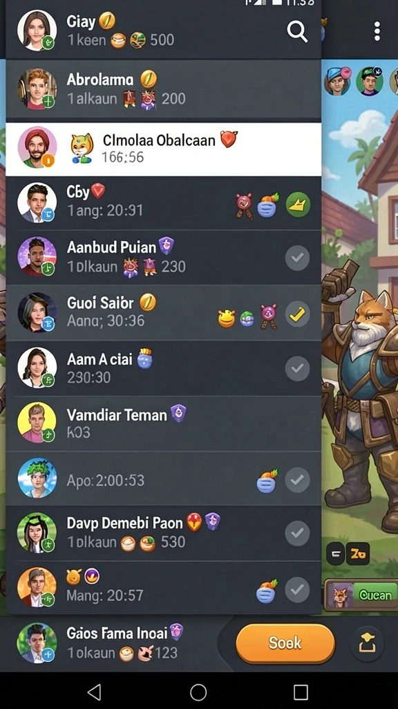 Berbagai permainan seru siap dimainkan.