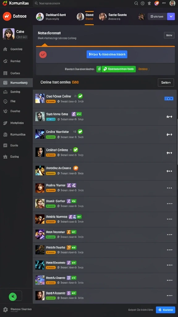 Screenshot fitur komunitas aktif di dalam aplikasi.