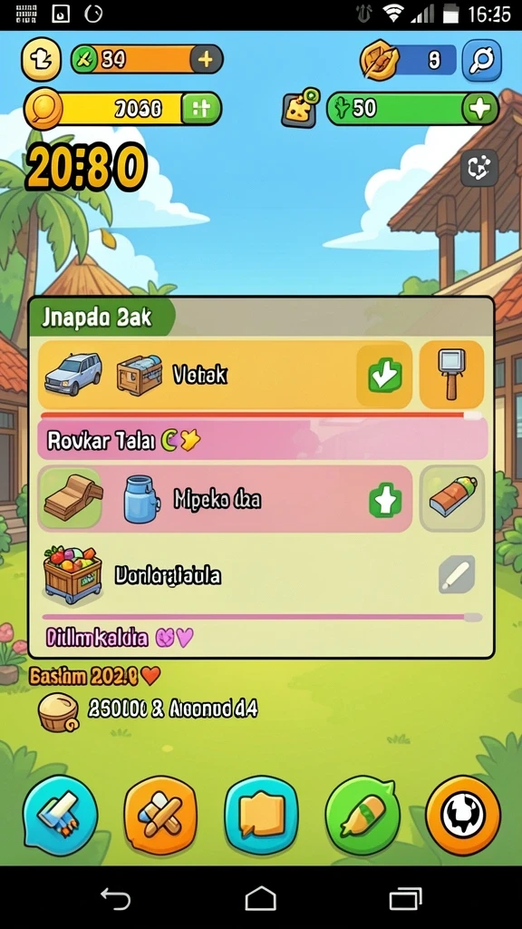 Screenshot C0077 menunjukkan grafis yang menakjubkan dan karakter menarik.