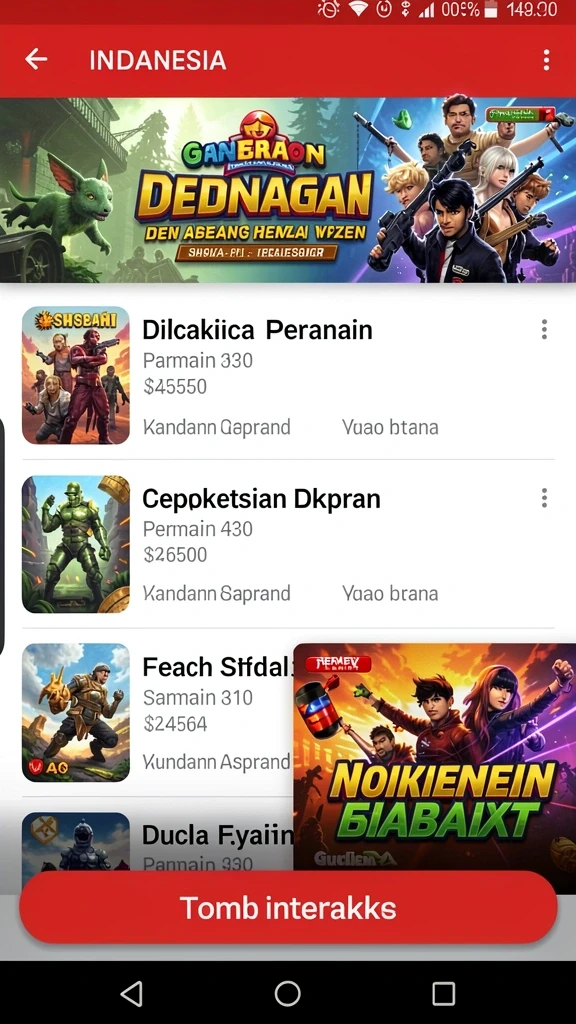 Beragam tema permainan yang bikin penasaran.