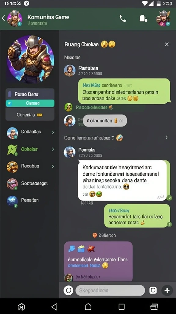 Kustomisasi karakter yang menarik untuk setiap pemain.