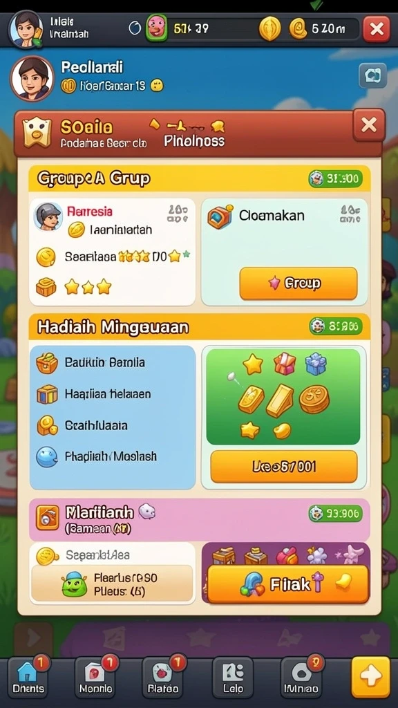 Peluang menang yang menarik di setiap putaran.