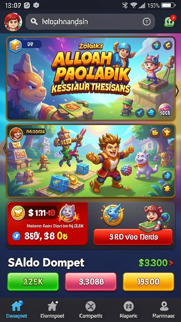Screenshot mode permainan yang beragam dan seru.