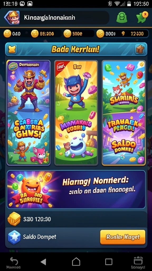 Tampilan antarmuka HOKIGAME yang menarik dan intuitif.