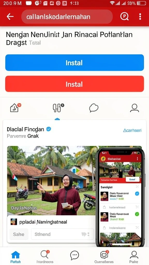 Tampilan antarmuka yang bersih dan menarik.