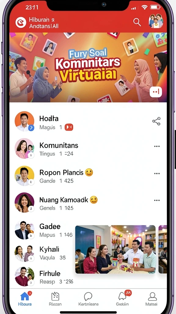 Beragam pilihan permainan yang tersedia untuk semua pemain.