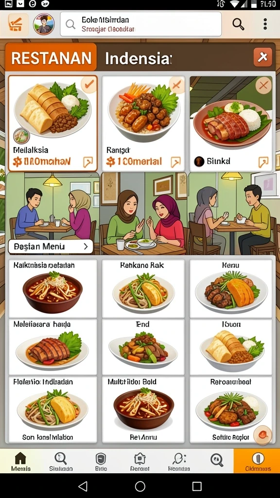 Tampilan antarmuka yang memukau dan intuitif.
