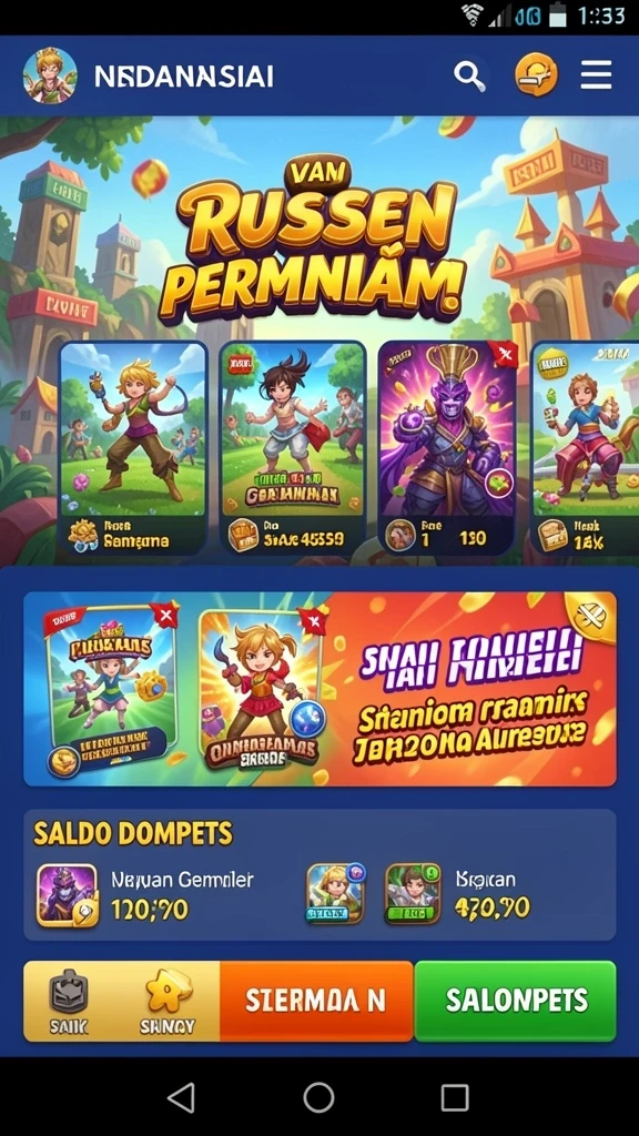 Screenshot menampilkan grafis menarik dari permainan.