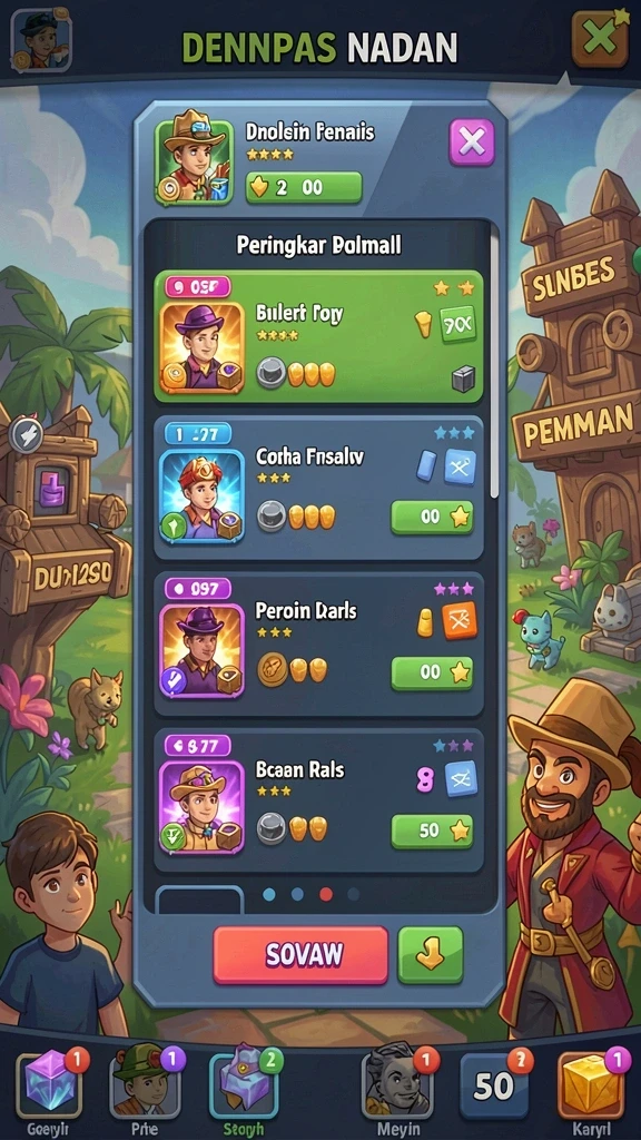 Desain slot yang beragam dengan tema unik.