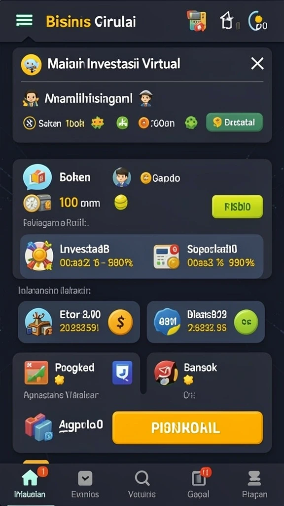 Tampilan antarmuka pengguna yang menarik dan modern.
