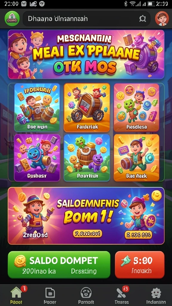 Screenshot aktivitas permainan yang menampilkan grafik berkualitas tinggi.