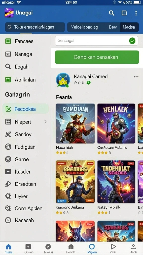 Beragam pilihan permainan untuk semua kalangan.