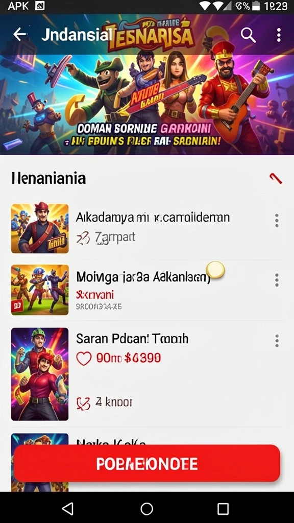 Tangkapan layar memperlihatkan leaderboard pemain yang kompetitif.