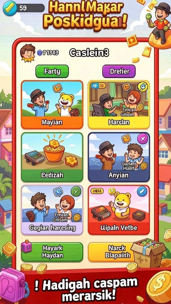 Berbagai pilihan permainan judi yang seru.